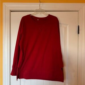 Women’s red XXL sweatshirt. NWO.